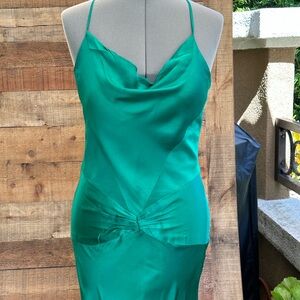 Silk Evening dress, low back size 6